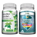 GreeNatr Energy Support & Immune Defense Bundle: Pure Moringa Oleifera Blatt Extrakt Veggie Kapseln (1000 mg) mit 7-in-1 Immununterstützung Formel für Energie, Stimmung, Gedächtnis, Fokus