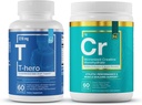 Wesentliche Elemente T-Hero + Micronized Creatine Monohydrate | Male Health Supplement - Muskelunterstützung &amp; T-Gesundheit