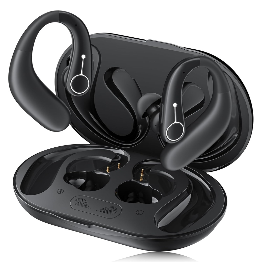 Hörgeräte, OTC Hörgeräte für Senioren mit Bluetooth, Hörgerät wiederaufladbar mit Lärmminderung, Hörverstärker für moderate Hörverluste (schwarz)