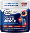 Artrite Pain Relief Crema per la schiena 3 in 1 Massimo Rilievo istantaneo 2 OZ - Crema di dolore muscolare ad azione rapida Joint & Knee Extra Strength - Formula potente per la spalla del collo & Lower Back