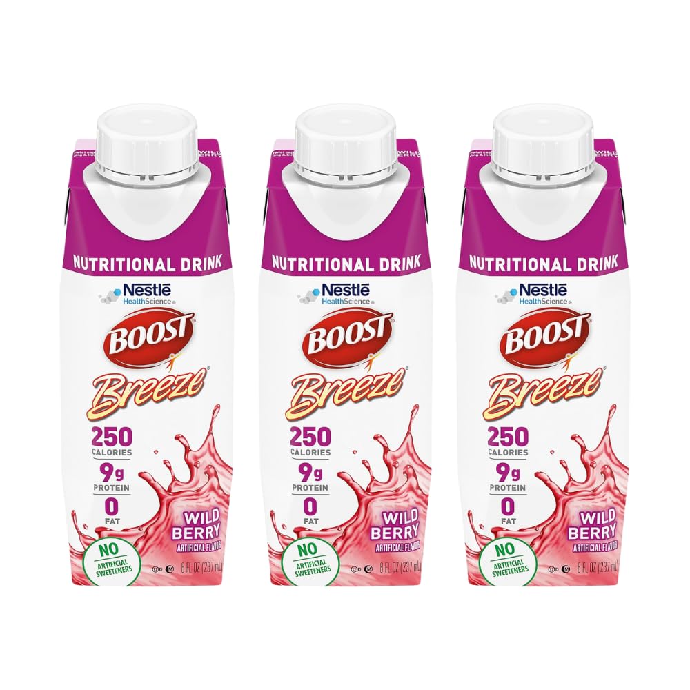 Boost Breeze Nutrizione Bere Wildberry, 8 Fl Oz (Pack of 3)