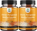 Supplément Citrus Bergamot avec Citrus Bioflavonoïdes - Ultimate supplément Citrus Bioflavonoïdes avec Citrus Bergamot Extract 1000mg Rutin et Hespéridin pour Immunity & Heart Health Support (2 mois)