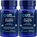 Extension de vie Super Ubiquinol CoQ10 avec support Mitochondrial amélioré 100 mg, 60 softgels (paquet de 2)