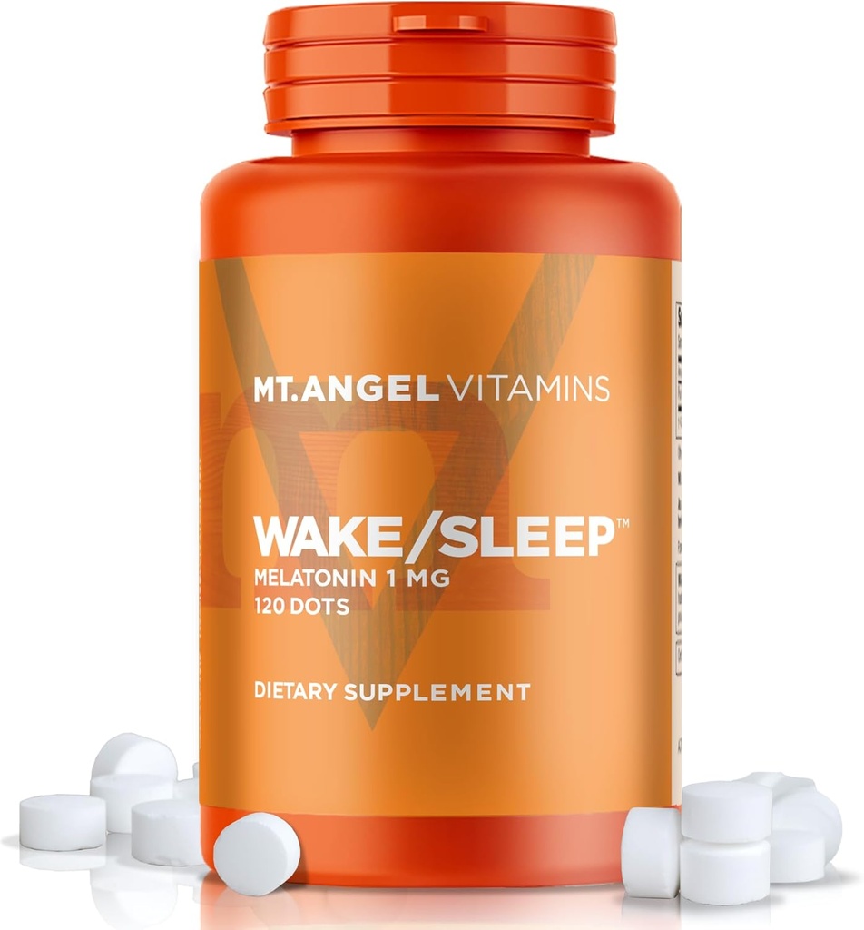 Mt. Vitamine di angelo - Dots di sveglia, Melatonin 1 MG (120 punti)