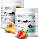 ColonBroom Psyllium Husk Powder (Strawberry & Tropical Fruits) - Colon Broom Colon Cleanse per Bloating Relief & Gut Health - Fiber Powder Drink - Vegan, Gluten Free, Non OGM Fiber Powder Supplement