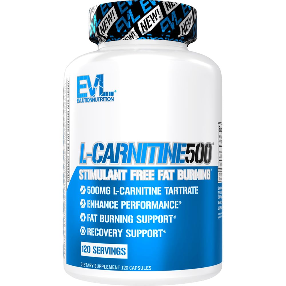 EVL L-Carnitin Ergänzung für Weight Loss Support - L Carnitin Tartrate für Cellular Energy Focus Endurance und Fat Burning Support - Stimulant Free Amino Acid for Fat Metabolism (120 Portionen)