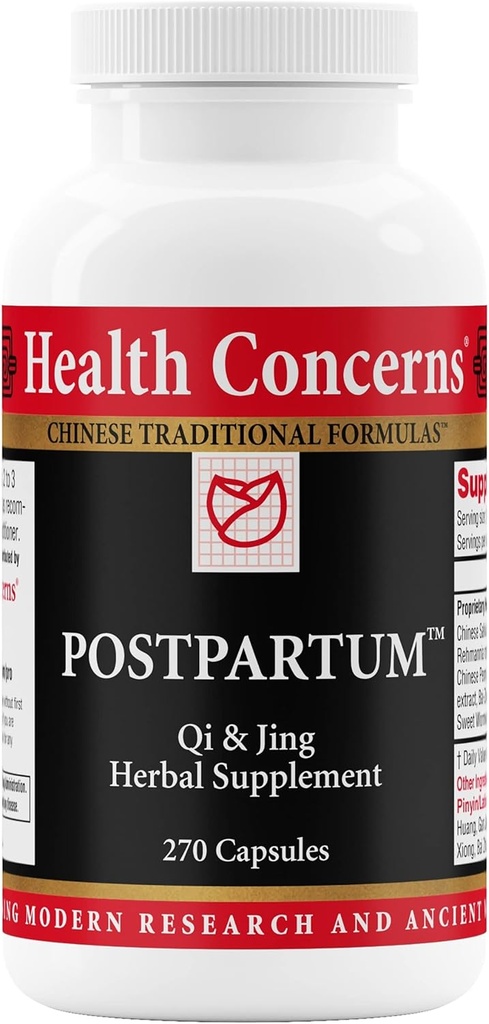 Préoccupations en matière de santé Postpartum – Soutien au rétablissement et équilibre hormonal des femmes – Nettoyage de l'utérus – Supplément à base de plantes chinoises après la naissance, la fausse couche ou la chirurgie – 270 capsules