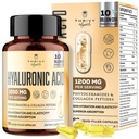 19-in-1 capsule di acido ialuronico - acido ilunarico 1200 mg, con Peptidi di collagene, vitamina C, Phytoceramides - per pelle, occhi, gastrointestinale, supporto alle ossa (1 confezione)