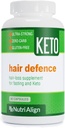 Nutri-Align Hair Defence Biotin Complex für Keto und Fasten | 90 Kapseln | High Strength Hair Growth Biotin - 2500mcg Biotin pro Kapsel | Vitamin A, Folsäure & Calcium