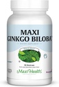 Maxi Salute Ginkgo Biloba - Brain and Circulation Formula - 90 capsule - Kosher (QGB)