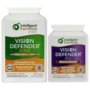 Vision Defender AMD und Vision Defender MZ Macula Health Bundle - AREDS2 Formula Boosted by Optimum High Strength Meso-Zeaxanthin Vegan Health Supplement (90 Tage Versorgung)
