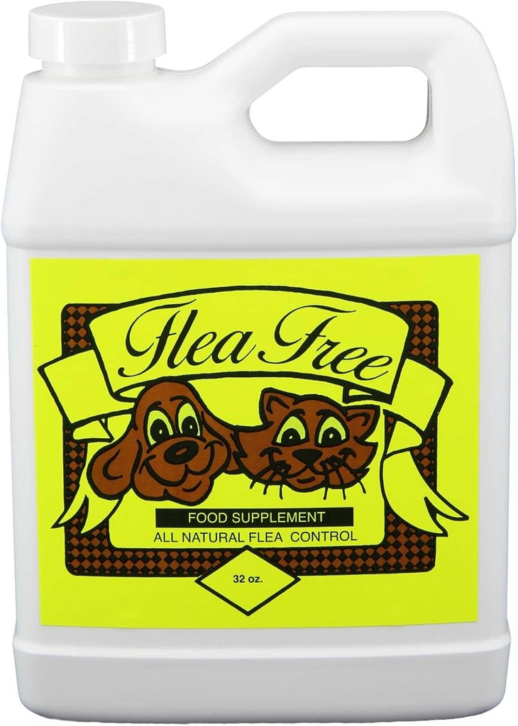 Flea-Free Pure Bio Nahrungsergänzungsmittel und natürliche Tierprodukte, 32 Unze