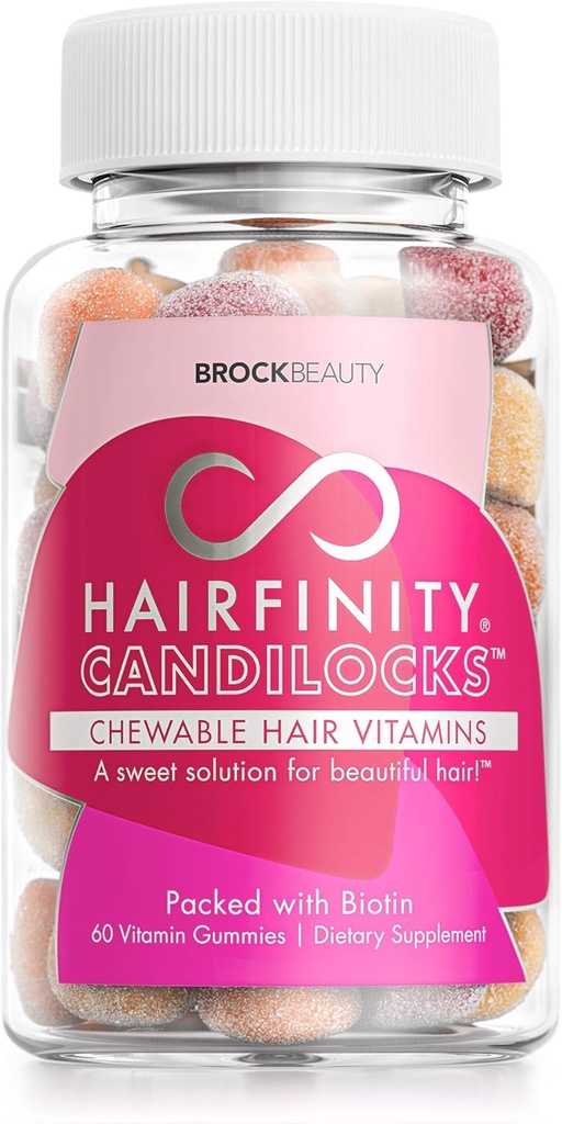 Haarfeine Candilocks Kaubare Haar Vitamine - Gummie Wissenschaftlich formuliert mit Biotin, Inositol und Choline für längere, stärkere Haarwachstum (60 Vegetarische Gummi)