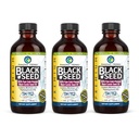 Amazing Herbs Huile de Graine Noire Premium - Sans gluten, sans OGM, Nigella pressée à froid Sativa aide à la santé digestive, le soutien immunitaire, la fonction cérébrale - 4 Fl Oz (paquet de 3)