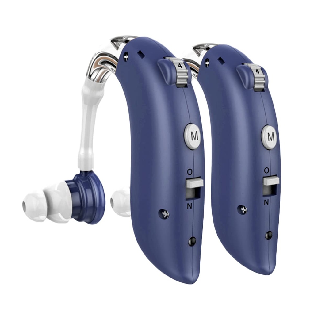 DELLONA High-Performance Hörgeräte für Senioren Schwerhörige Hörverluste, wiederaufladbar mit Lärm abbrechen (Pair), 4 Moden - Comfort Design Ohr Hörgerät, PSAP
