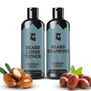 Striking Viking Beard Shampoo und Conditioner Set – 4 Fl Oz Jeder, Frische maskulin Duft - Bart Wash und Conditioner für Männer - Saubere & Weichen, mit Argan & Jojoba Öl - Sulfat & Paraben Kostenlos
