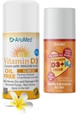 Crema naturale con vitamina (D3 10.000 IU oil-free) + (D3 con K2 10.000 IU Travel Size 2oz) Ingredienti potenti con acido ialuronico, magnesio, vitamina E, zinco, vitamina B3. Non OGM