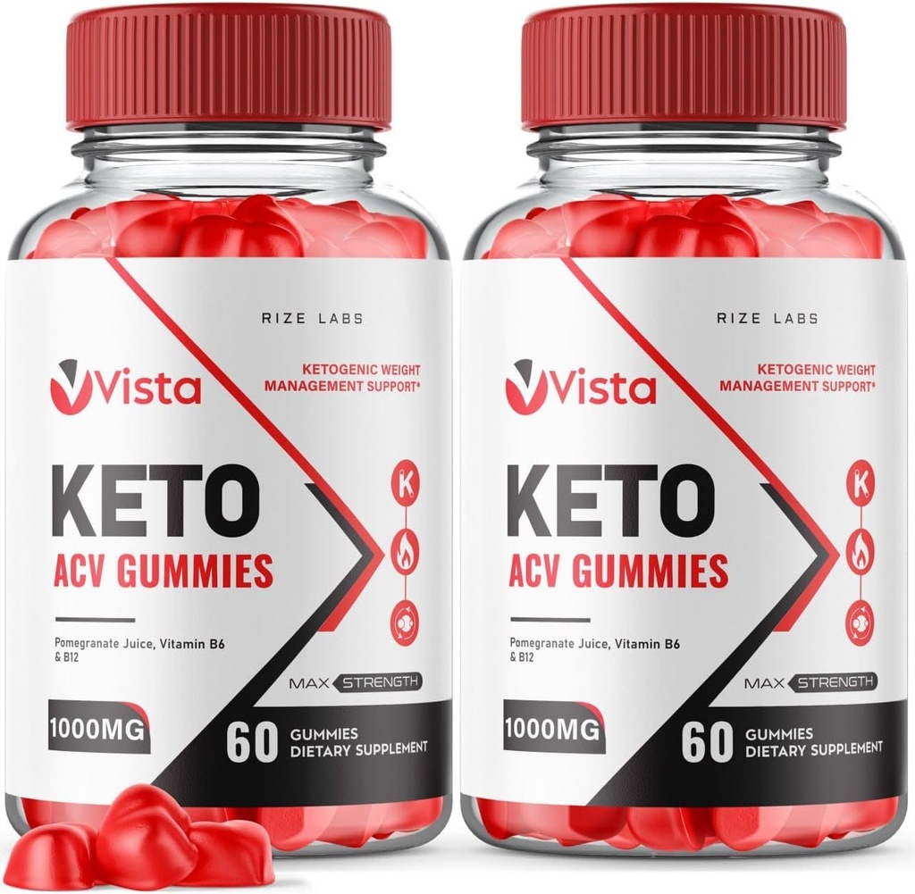 rize labs (Pack of 2 Vista Keto ACV Gummies for Advanced Weight Loss, VistaKeto Supplement, Maximum Strength Gomitas, Advanced Formula Recensioni (120 Gummies)