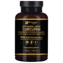Optisorb Liquid Curcumin mit Vitamin D - 60 Liqcaps | 185x Turmeric & Curcumin Bioverfügbarkeit - Ultra Bioverfügbare | Flüssigkeitskapseln mit 1000mg NovaSOL Daily Dosage - UK Hergestellt