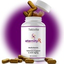 Telovite Daily Multivitamin per gli uomini e le donne – Telomere & Cellular Health Support – Alta potenza Vitamine A, D, E, C, B-Complex, Zinco, Folate, Ferro – 90 compresse – Dottore Formulato