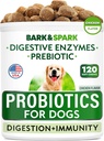 Chien Probiotique Chews - Gaz, Diarrhée, Allergies - Enzymes + Prébiotiques - Fibres à mâcher - Digestion, Immunité - USA Made