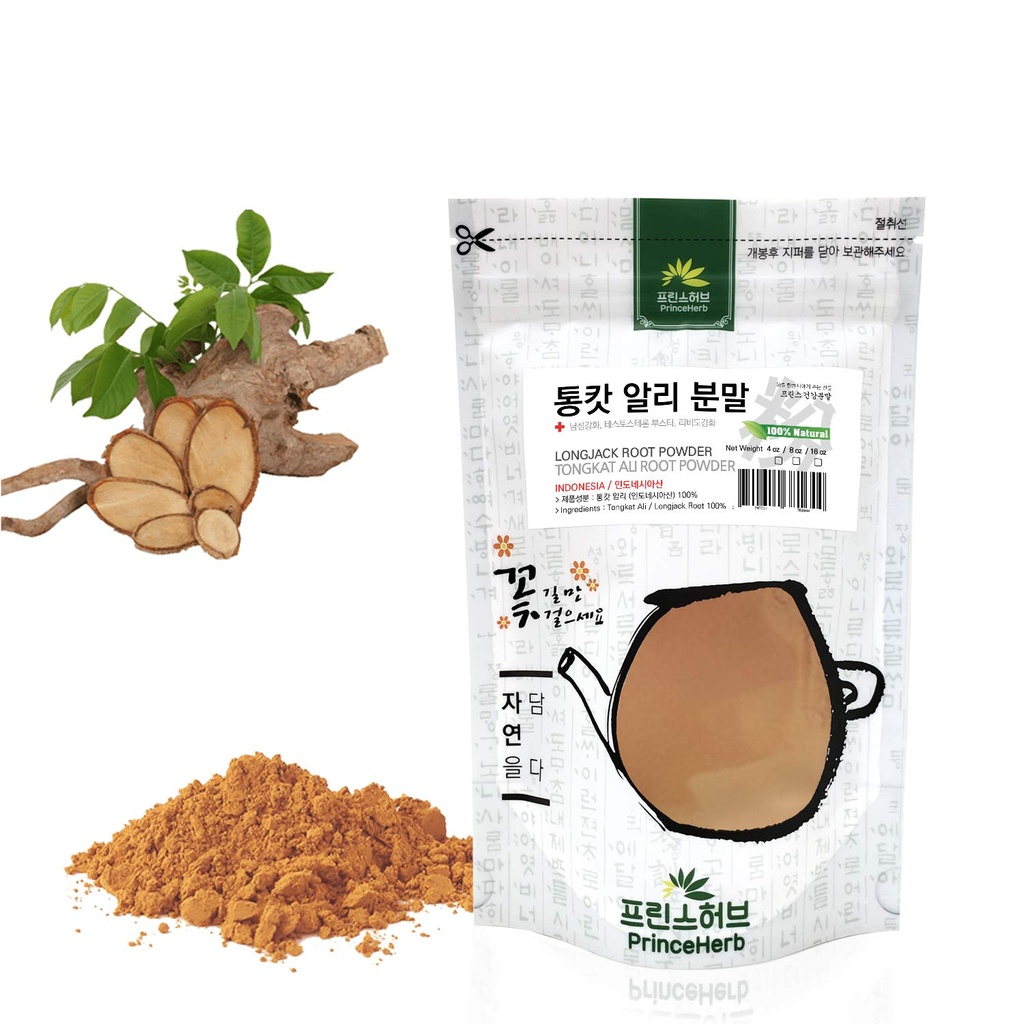 [Medicinale Kräuterpulver] 100% Natürliches Longjack Wurzelpulver 통캇알 Tongkat Ali Wurzelpulver (4oz)