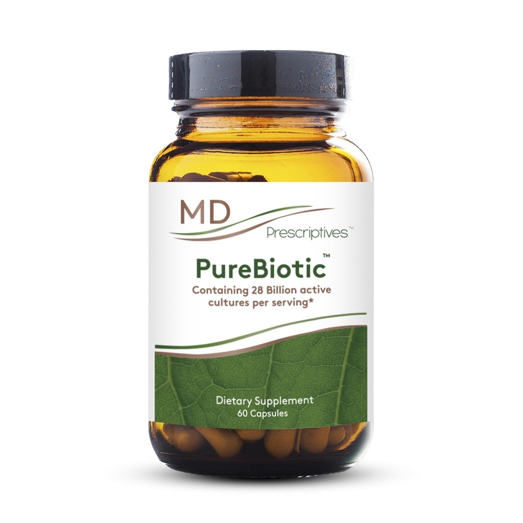 MD Prescriptives - PureBiotic - Probiotische Nahrungsergänzung für Verdauungs- und Gutgesundheit - 60 Kapseln