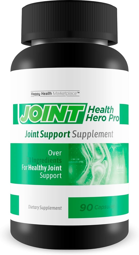 Joint Health Hero Pro - Unsere beste Gelenk- und Knochenunterstützungsergänzung - Kurkuma - Vitamin D - Vitamin C - für Knie, HIPS, Hände, Füße, Rücken, Hals und mehr - Unsere beste Vitamin D Formel