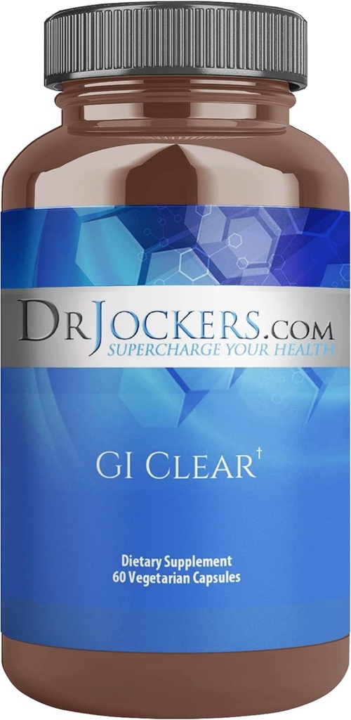 GI Clear by 60 Day Supply Umfassende Unterstützung, Tägliche Routine-Nutzung, Mikrobiom, Nahrungsergänzung, Dr. Jockers.com
