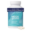 Microbiome Labs Mega IgG2000 Capsules - Dairy Free Bovine Colostrum Supplement Alternative - Immunoglobulin Supplement from Bovine Serum to Support Digestive Health (120 Capsules)