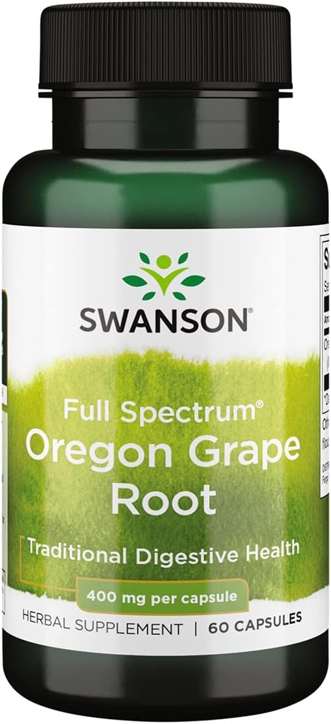 Swanson Full Spectrum Oregon-Grape Root 400 Milligramme 60 Kapseln