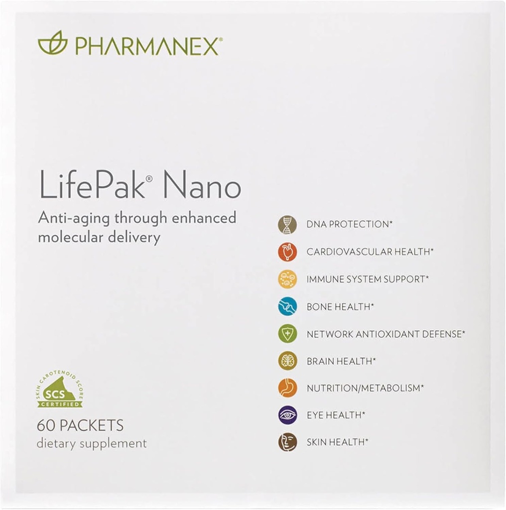 Nu Skin Pharmanex LifePak Nano - Advanced Nutritional Support with Cutting-Edge Nanotechnology, Vitamine e Antiossidanti per migliorare l'assorbimento e la salute
