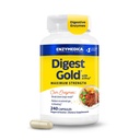 Enzymedica Digest Gold + ATPro, Forza massima, Veloce, Aiuta a digerire grandi pasti, Previene Bloating e Gas, 240 conteggio (FFP)