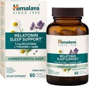 Himalaya Melatonin Sleep Support con GABA, L-teanina e Melatonina 3mg per il sostegno al sonno e occasionale insonnia, 60 capsule, 2 mesi di fornitura