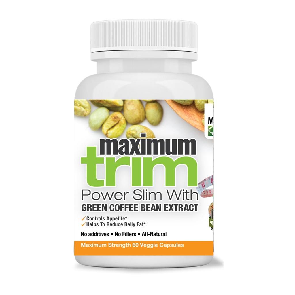 Massima Slim Formulazione Più Efficace MassimoTrim Garcinia CAMBOGIA con Estratto di chicco di caffè verde Tutto perdita di peso naturale, Appetite Suppressant & Fat Burner - Mese di alimentazione