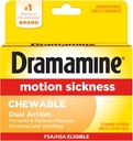 Dramamine Chewable, Motion Sickness Relief, Orange Flavor, 8 Comte