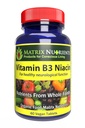 Vitamine B3 NIACIN - Soutien digestif, cardiaque et immunitaire! - 100% biologique - Améliorer également la fonction cérébrale, l'énergie et réduire le stress - Comprimés végétaliens (60ct)