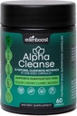 Liver Support Supplement - Advanced Detox Cleanse with 12 Organic Superfoods - Milk Thistle, Spirulina, Turmeric for Liver, Digestion, Energy - 60 Vegan Capsules - EdenBoost AlphaCleanse