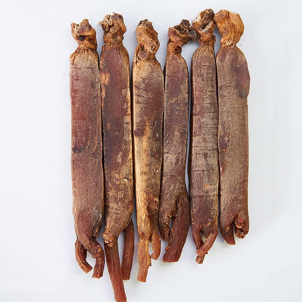 Ginseng coreano rosso 15 anni Premium Ginseng coreano Dried Root, Ginseng coreano Ginseng Root, Sugar Free,Korean Ginseng Stick (100 Grammi /0.22 libbre)