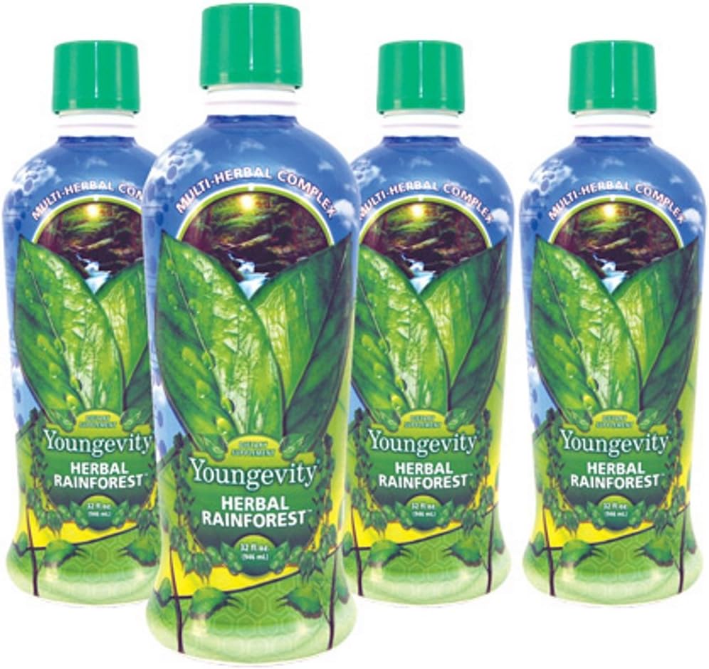 Youngevity Majestic Earth Herbal Rainforest, 32 Fl Oz - Ultimate Multi-Herbal, multivitaminico e complesso minerale per uomini, donne, bambini - Integratore di supporto immunitario - Gluten-Free