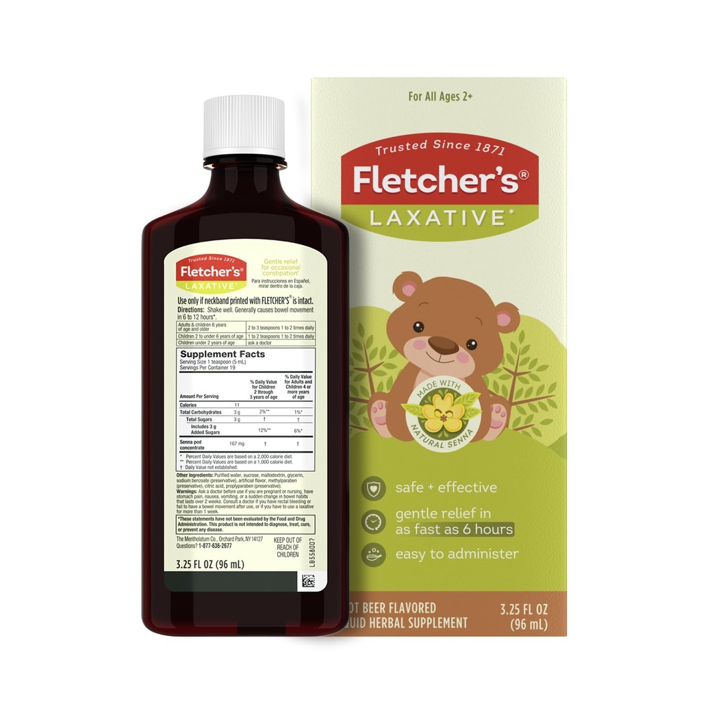 Lassativo di Fletcher, birra di radice, 3.25 oncia