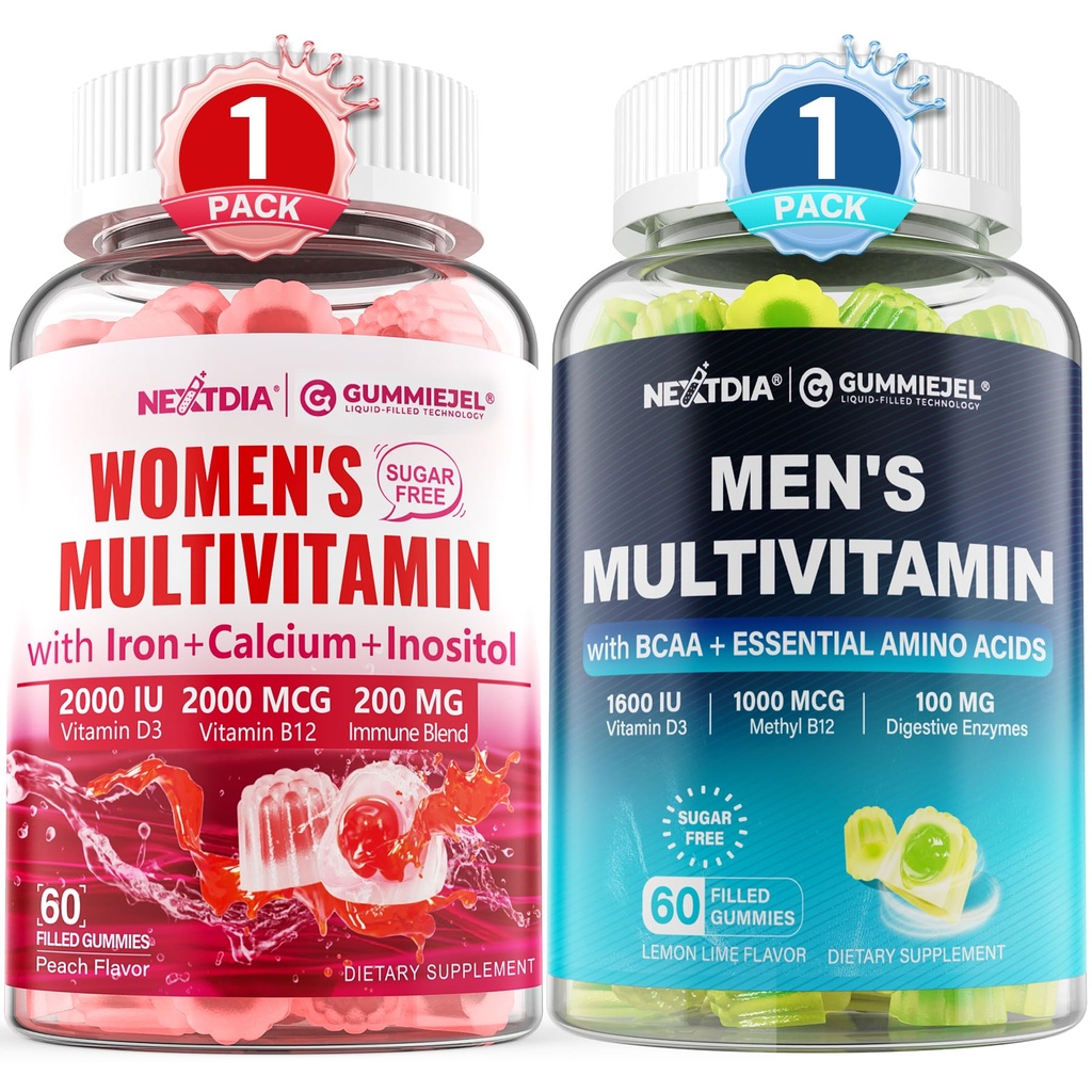 Mens Multivitamin Gummies 60 Conte + Donne Multivitamina Gummies 60 Conte