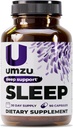 UMZU Magnesium Schlaf-Unterstützung Ergänzungen mit GABA und L-Theanin, Komplette Körper-Entspannung und Mood-Unterstützung, Non-Melatonin Formel - 180 Kapseln
