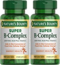 Nature's Bounty Super B Complex mit Vitamin C & Folsäure, Immun & Energy Support, 150 Tabletten - Pack von 2