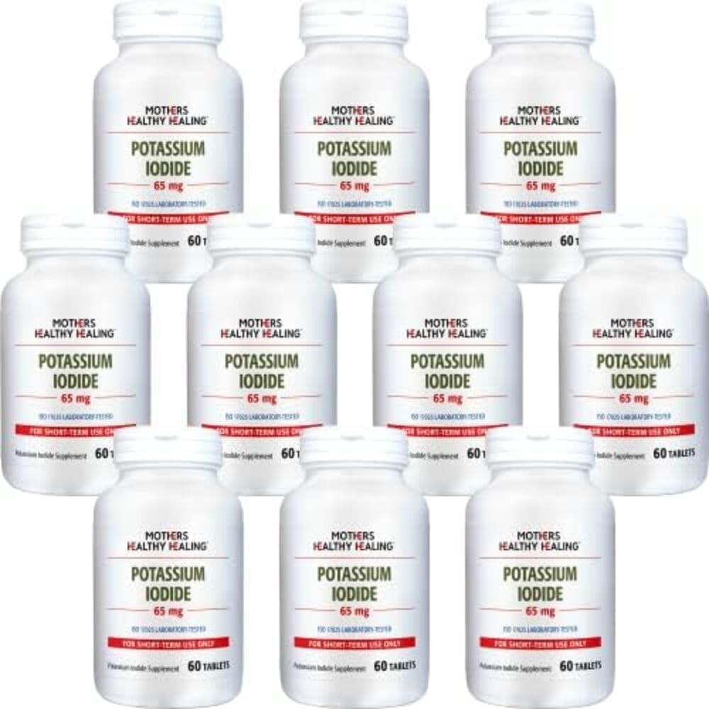 Kaliumjodid 65 mg KI Beilage | 600 Kaliumjodid Tabletten | (nur für kurze Zeit) Kaliumtabletten für Schilddrüsenunterstützung | Jodine - YODO Naciente
