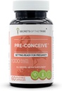 Secrets of the Tribe Pre-Conceive, 60 Kapseln, 1000 mg, Vitex, Red Raspberry, Black Cohosh, Red Clover, White Peony, Shatavari. Bereit für Pregancy 60 Kapseln
