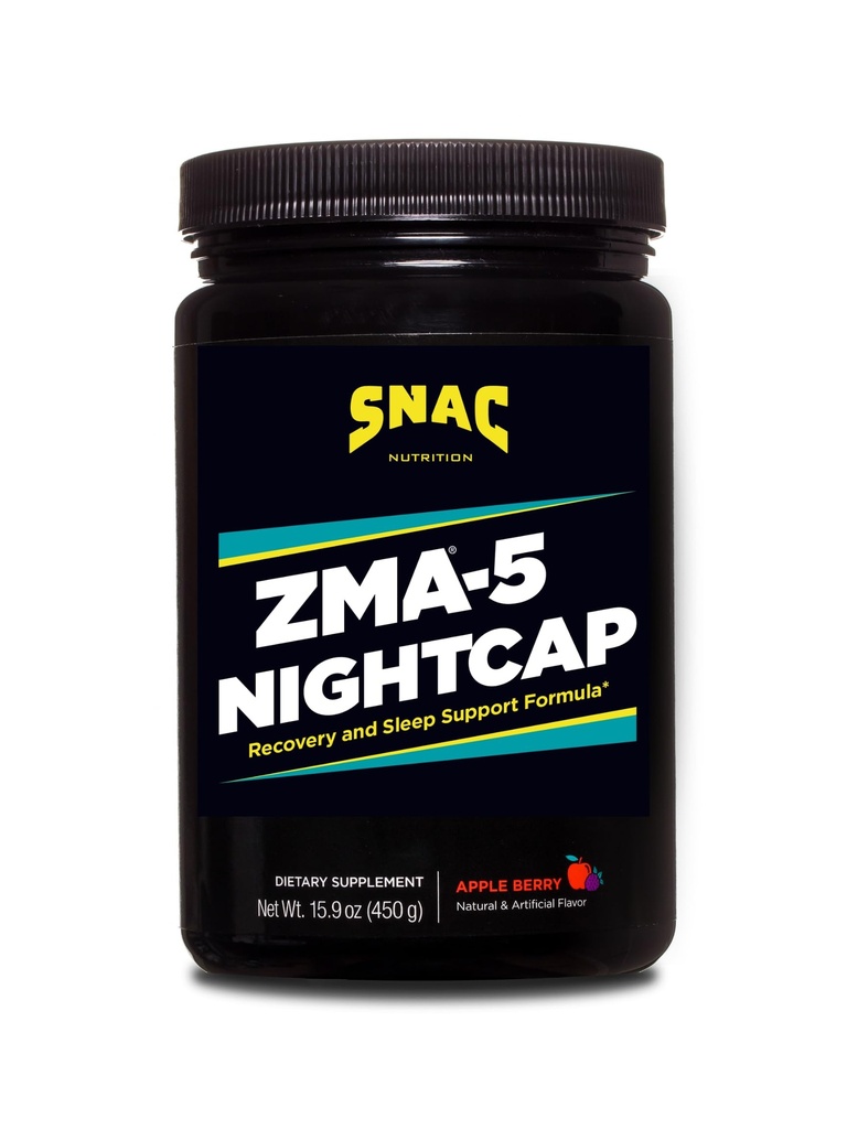 ZMA®-5 Nightcap Rapid Recovery Sleep Supplement Drink Mix con 5-HTP - Zinc & Magnesium Supporta un sistema immunitario sano, 450 grammi