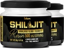 Shilajit Pure Himalayan Organic mit Fulvic Säure, Huminsäure und 85+ Trace Minerals - Unterstützung für Energieproduktion, Immunsystem & Kognitive Gesundheit - 2Packs 20g für 80 Portionen