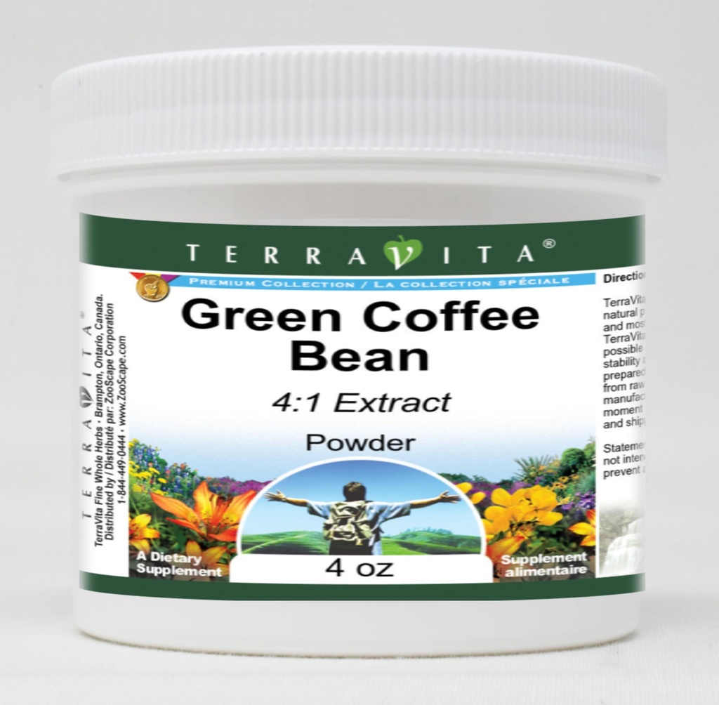 Grüne Kaffeebohne 4:1 Extrakt Pulver (4 oz, ZIN: 521709)