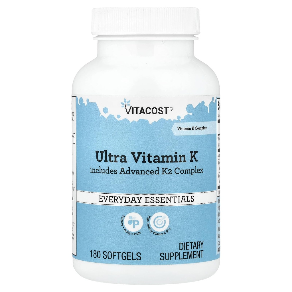 Vitacost Ultra Vitamina K con Advanced K2 Complex - 180 Softgels